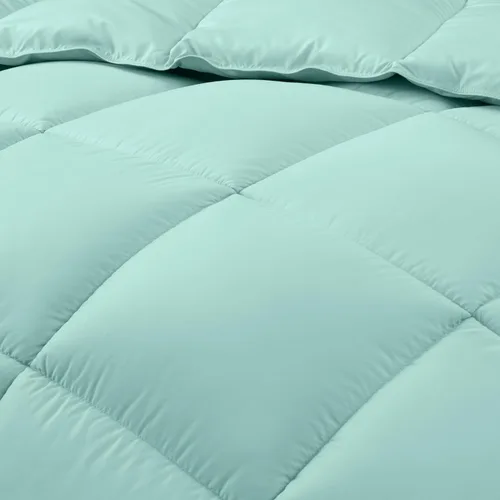 Vista 7 de Chezmoi Collection Edredón Alternativo de Plumón para Todas las Estaciones Tamaño King - Relleno de Microfibra Afelpada - Acolchado con Puntada