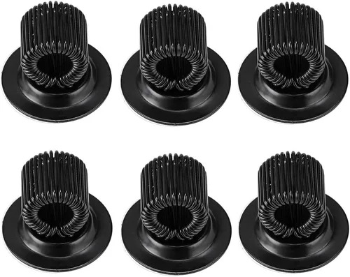 Vista 8 de BTSKY ® Paquete de 12 clips de soporte para bolígrafos chapados en negro, autoadhesivo, soporte para lápices con lazo de resorte ajustable, se