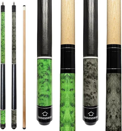 Vista 7 de HomeSeason 58 inch Pool Cue Stick 13mm Tip Billiard Cue Sticks, Perfect for Precision Play, Low Deflection Pool Cue for Enhanced Accuracy
