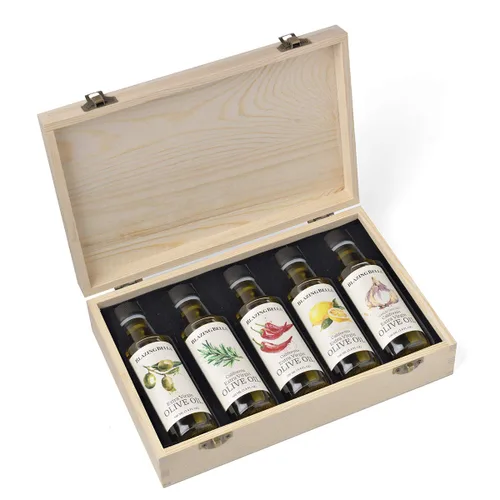 Vista 8 de Blazing Bella Juego de aceite de oliva y vinagre balsámico del chef - Caja de regalo de muestra
