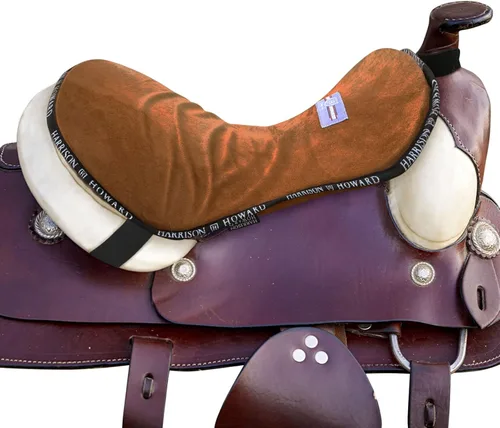 Vista 9 de Harrison Howard Protector de Asiento de Sendero Occidental Equipo de Montar para Silla de Caballo con Cojín Inferior Ayuda a Distribuir la Presión