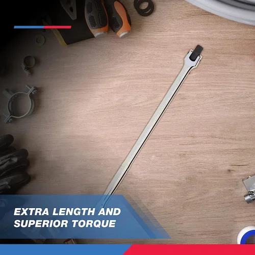 Vista 5 de Neiko 00200A Barra extensora de 1/2" de impulso 15" de longitud Cabeza flexible giratoria Acero CR-V