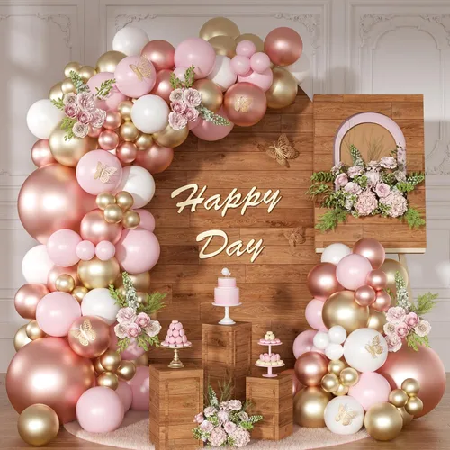 Vista 16 de Kit de arco de globos azul empolvado, 126 piezas, kit de guirnalda de arco de globos azul claro y blanco, incluye globos de macarón para bodas