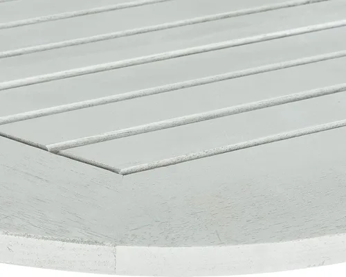 Vista 8 de SAFAVIEH Colección de muebles de patio al aire libre – Owens Grey Wash Balcón Mesa colgante de balcón Mesa de acento al aire libre de madera