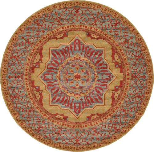 Vista 26 de Unique Loom Palace Collection - Alfombra Saray (2 pies x 3 pies 1 pulgada, rectangular, crema/marrón claro)