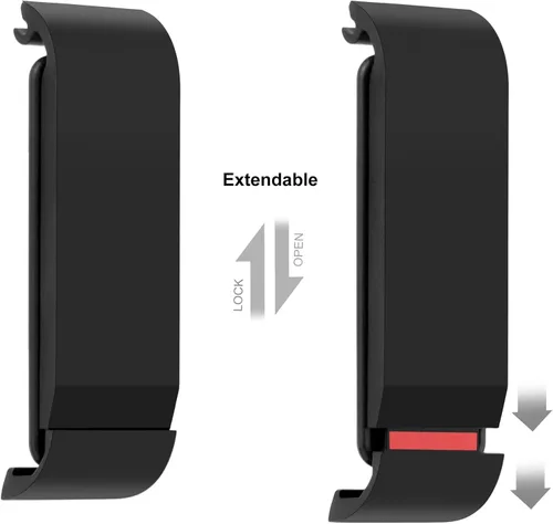 Vista 2 de Reemplazo de la puerta lateral de aluminio Wateproof batería cubierta para GoPro Hero 8 negro reparación accesorios para GoPro 8 33ft impermeable