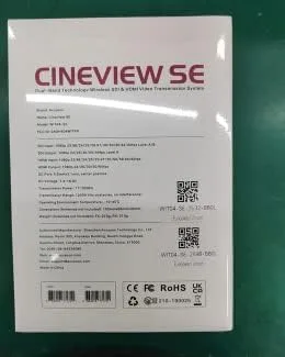 Vista 10 de Accsoon Transmisor y receptor de video inalámbrico CineView SE, transmisión de doble banda, rango de 1200 pies1,148.3 ft, latencia 0.05s y video HD