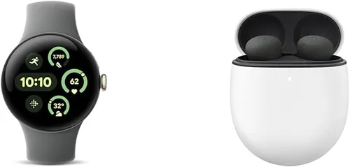 Vista 15 de Reloj inteligente Google Pixel Watch 3 (41mm) Modelo 2024 - Reloj inteligente Android, seguimiento de frecuencia cardíaca, Fitbit para correr