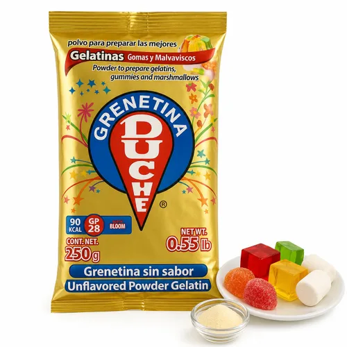 Duche Grenetina Sin Sabor, Gelatina en Polvo Sin Sabor 250g