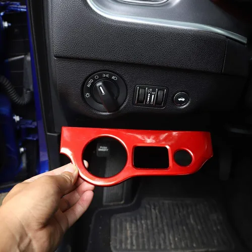 Vista 6 de Voodonala Panel de control del interruptor de los faros delanteros para Dodge Challenger 2015-2025 y Dodge Charger 2010-2025, accesorios interiores
