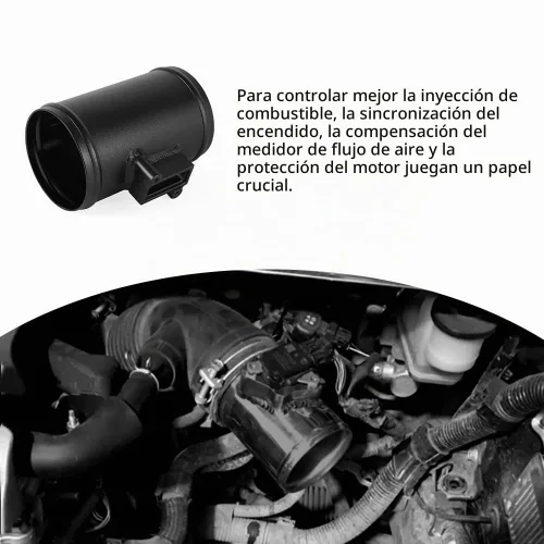 Vista 4 de BARTOO 3" Medidor de flujo de aire Base MAF Sensor Mount para Nissan Honda Negro