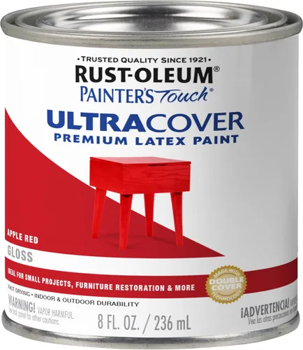 Vista 40 de Rust-Oleum 1976502 Painter's Touch - Pintura de látex, cuarto de galón, negro plano, 32 onzas líquidas, (paquete de 1)