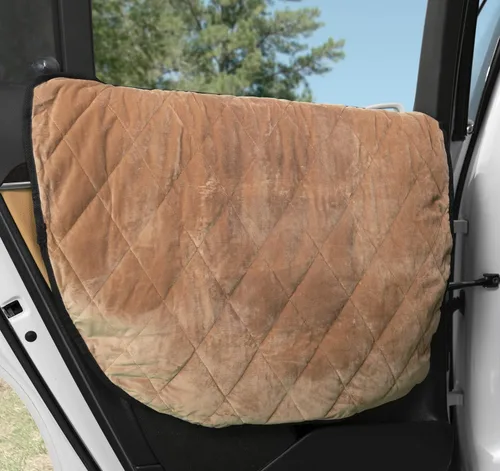 Vista 7 de Plush Paws Products Protector de puerta de automóvil de alta calidad, lavable e impermeable, cubierta interior para automóvil, camión y SUV