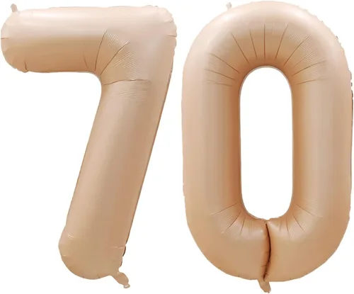 Vista 168 de GOER Globos con el número 80 para decoraciones de fiesta de cumpleaños número 80, globos de helio de aluminio jumbo de 42 pulgadas para 80 Oro rosa