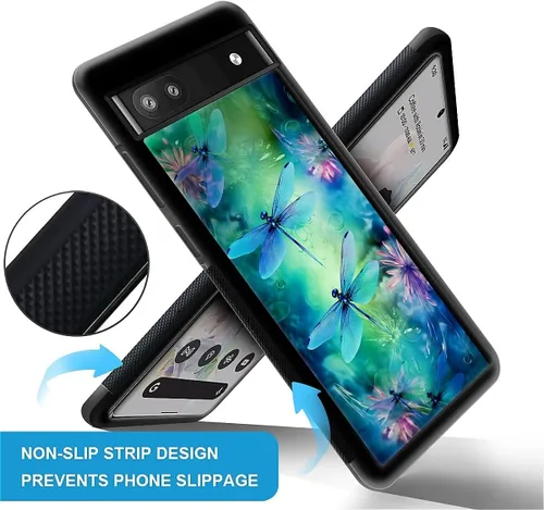 Vista 850 de Compatible con Google Pixel 4A 5G Mobile Case Creative Acrylic Panel trasero Silicona Protección Grip especialmente diseñado para Google Pixel 4A 5G
