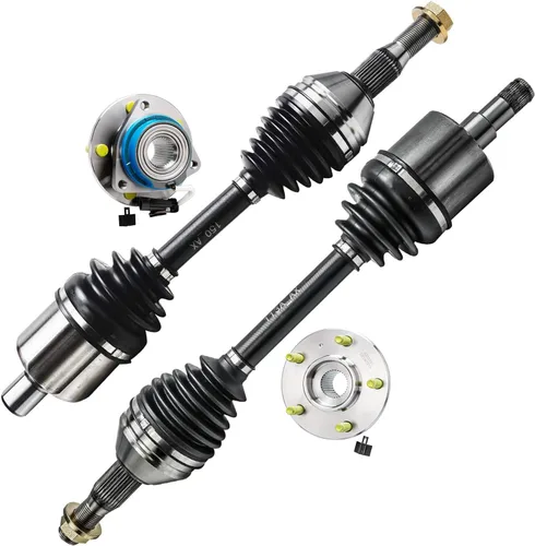Vista 87 de Detroit Axle - Kit de suspensión de 14 piezas para Jeep Liberty 2006-2007, 2 cubos de rodamiento de ruedas, 2 brazos de control superior, 2 rótulas