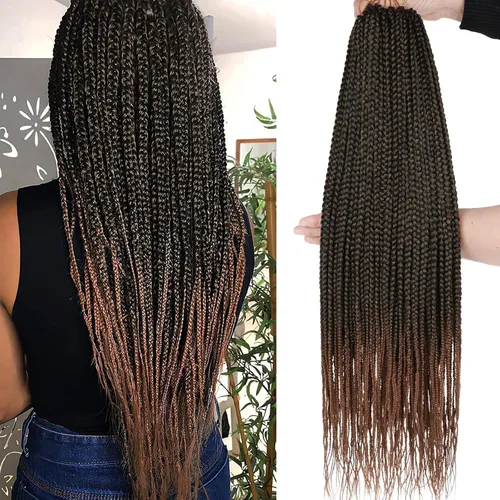 Vista 56 de Xtrend Paquete de 6 extensiones de cabello sintético de ganchillo de 10 pulgadas, sin nudos, sin nudos, 3 extensiones de cabello sintético bohemio