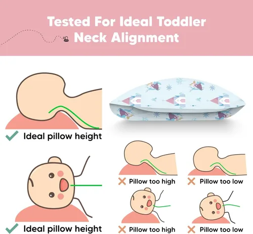 Vista 136 de KeaBabies - Almohada con funda para niños pequeños, almohada My Little Dreamy de 13 x 18 pulgadas (ABC Land)