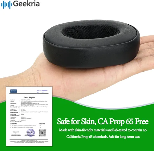 Vista 2 de Geekria QuickFit - Almohadillas de repuesto para auriculares inalámbricos Skullcandy Crusher, Crusher EVO, Crusher ANC, Hesh 3/EVO/ANC, Venue ANC