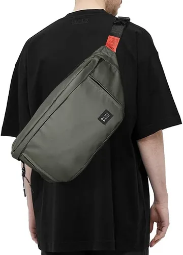 Vista 5 de Riñonera grande de talla grande para hombres y mujeres, impermeable, con correa ajustable para viajes, deportes, senderismo, correr, riñonera