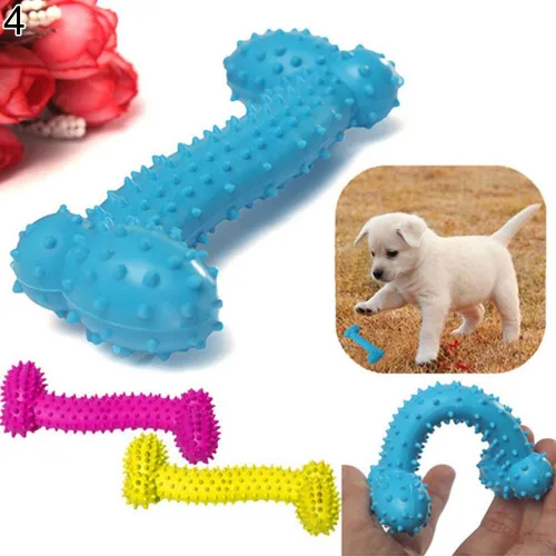 Vista 6 de Juguetes para masticar para mascotas, dentición dental colorida para perros, dientes saludables para masticar, entrenamiento para masticar, juguete