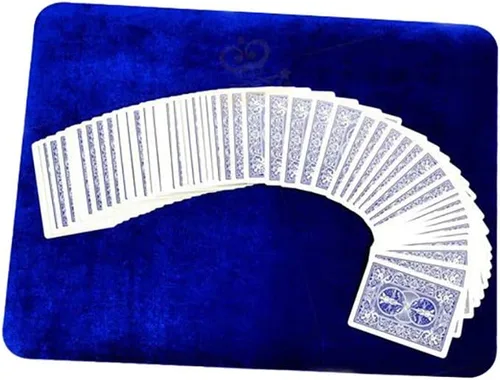 Vista 8 de Enjoyer Alfombrilla de cartas de póquer mágica de primer plano, para mago, accesorios mágicos, trucos de mago (negro, 16 x 11-3/4 pulgadas)