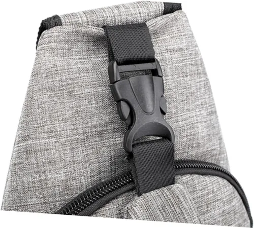 Vista 8 de TENDYCOCO 2 correas ajustables, correa de hombro ajustable para hombre, bolsa de pecho para hombre, bandolera casual