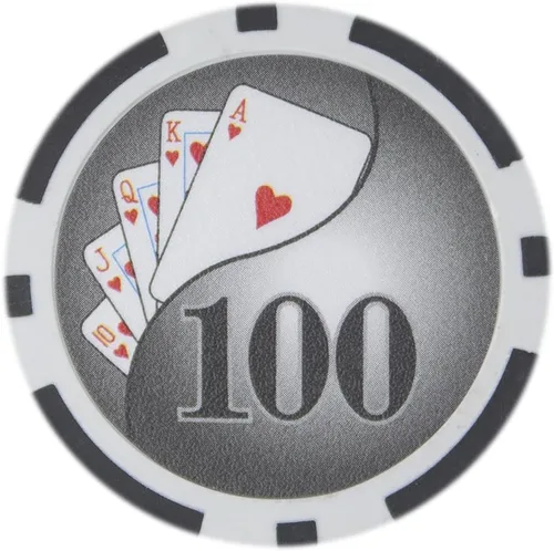 Vista 12 de Brybelly Yin Yang Poker Chip - Compuesto de arcilla pesada de 0.49 oz, paquete de 50