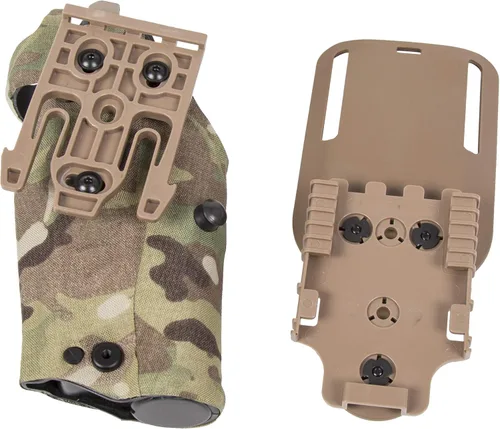 Vista 6 de ECOTRIC Funda táctica compatible con Glock 19/23 Cord Multi-Camo mano derecha