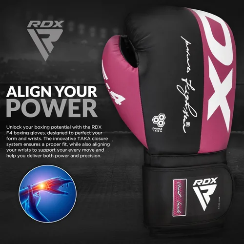Vista 7 de Guantes de boxeo RDX, guantes de entrenamiento de cuero Maya para Muay Thai, kickboxing, sparring, saco de boxeo, guantes de kickboxing