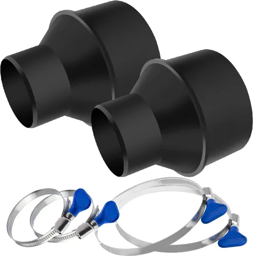 Vista 16 de POWERTEC 70134-P2V - Puerta de aluminio de 2-1/2 pulgadas para colector de polvo, accesorios de recolección de polvo, paquete de 2