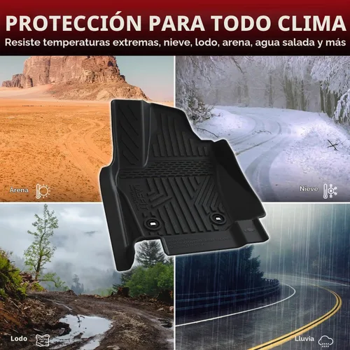 Vista 8 de LASFIT Alfombrillas de piso para Toyota Tacoma 2008-2011 Cabina de Acceso Transmisión Automática, Forro de Piso de Ajuste Personalizado para Todo
