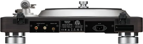 Vista 4 de Denon DP-29F Reproductor de discos completamente automático, tocadiscos analógico con ecualizador de phono RIAA incorporado, diseño único de brazo