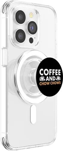 Vista 3 de Dog Coffee And Chow Chow PopSockets MagSafe PopGrip for iPhone