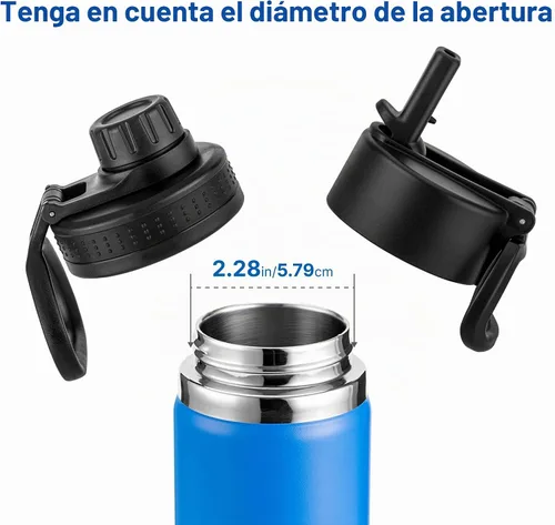 Vista 3 de Tapas de repuesto para botellas de boca ancha Hydro Flask de 12, 16, 18, 20 ZH 1