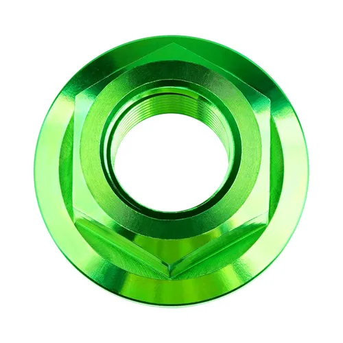 Vista 197 de Juego de 6 tuercas hexagonales de titanio DIN6923 M5 M6 M8 M10 M12 M14 M16 (paso M6 0.039 in, titanio normal)