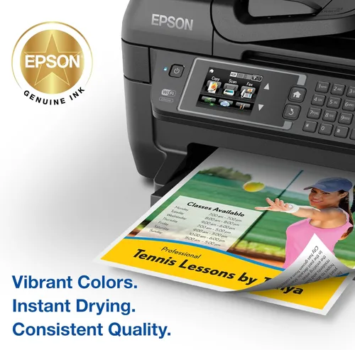 Vista 4 de Epson 220 DURABrite Ultra Ink Paquete combinado de color de capacidad estándar (T220520-S) funciona con Workforce WF-2630,2650,2660,2750,2760