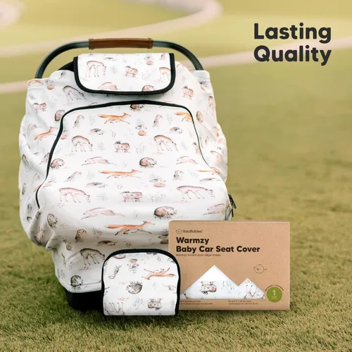 Vista 8 de KeaBabies Funda de asiento de automóvil de invierno para bebé, recién nacido, ajuste universal, fundas de asiento de automóvil para bebé, niña