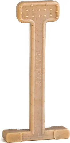 Vista 27 de Bullibone Juguete masticable de nailon para perros masticadores agresivos, hueso de higiene dental con sabor a tocino, juguetes duraderos