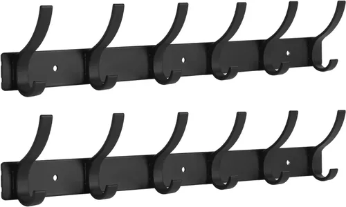 Vista 16 de Perchero de pared Optish, gancho de pared para abrigos, ganchos de pared para colgar, estante para sombreros para paredes, colgador de abrigos