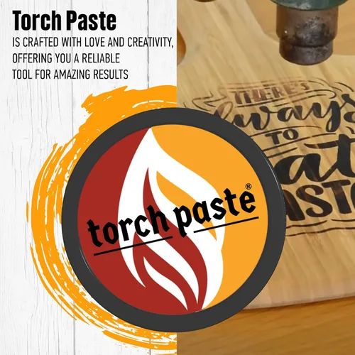 Vista 7 de Torch Paste - La pasta original para quemar madera Fabricada en EE. UU. Pasta no tóxica activada por calor para manualidades y grabado