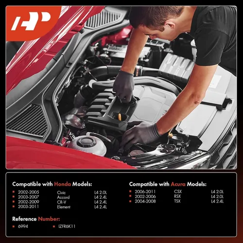 Vista 2 de A-Premium Bujías de Iridio Platino Compatibles con Honda CR-V 2002-2009, Civic 2002-2005, Accord 2003-2007, Element 2003-2011 y Acura TSX 2004-2008