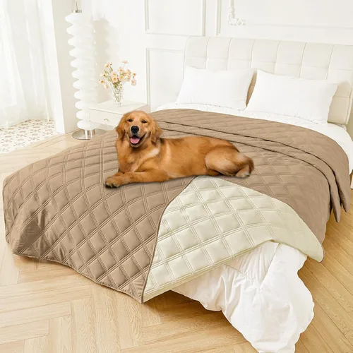 Vista 124 de Smiry Manta Impermeable para Cama de Perro 30x70, Manta Suave Reversible para Mascotas, Lavable a Prueba de Fugas Cubierta para Gatos y Perros