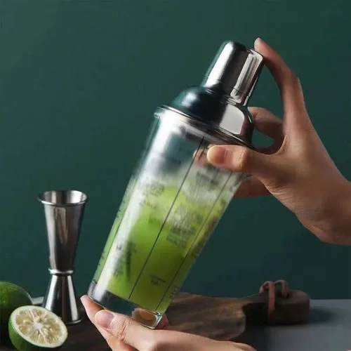 Vista 4 de TOEWOE Juego de coctelera de 17 piezas, kit de barman de acero inoxidable con soporte, kit de herramientas de barman, herramientas de bar