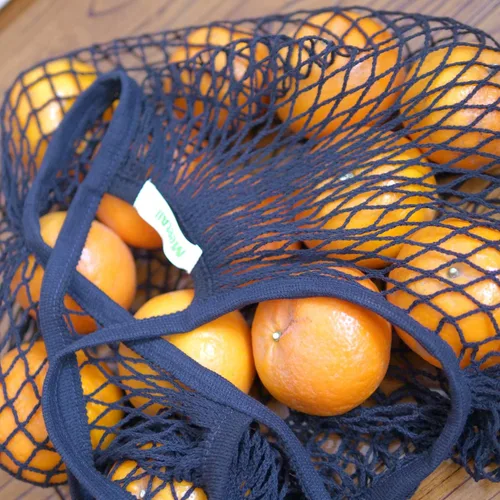 Vista 2 de meetall Bolsas de malla para comestibles, bolsas reutilizables con asa resistente, lavables, ecológicas, red de cuerda de algodón, para compras