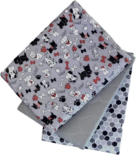 Vista 11 de Caldwell's Pet Supply Co. Almohadillas para orinal de 18 x 24 pulgadas, almohadillas lavables para orina para perros, tapete reutilizable para orina
