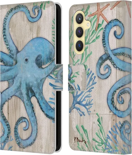 Vista 8 de Head Case Designs Funda de piel con licencia oficial de Paul Brent Agate Mermaid Coastal compatible con Samsung Galaxy S23 FE 5G