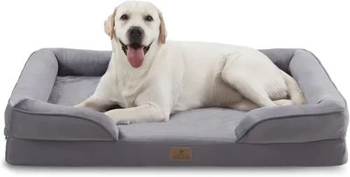 Vista 13 de Bedfolks Cama ortopédica para perros extra pequeña, sofá cama impermeable para perros y gatos pequeños, sofá cama de espuma de huevo para mascotas