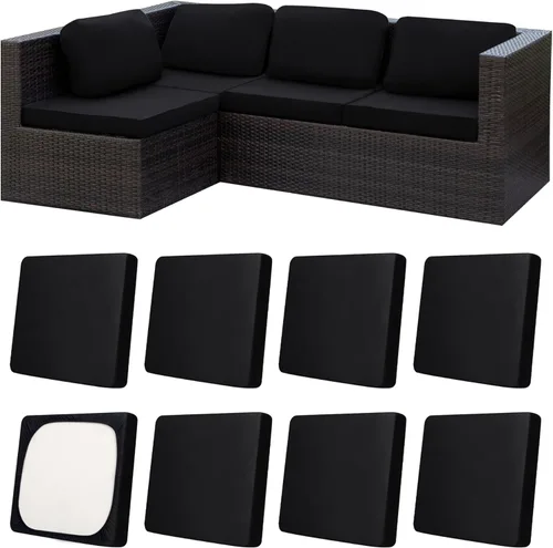 Vista 22 de Fundas de cojín elásticas para patio, fundas de cojín para muebles de patio, fundas de cojín para muebles de patio, protector de muebles lavable