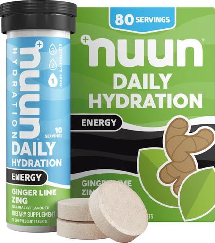 Vista 10 de Nuun Energía: cafeína, vitaminas B, ginseng, tabletas de bebidas electrolíticas, sabores mixtos, 40